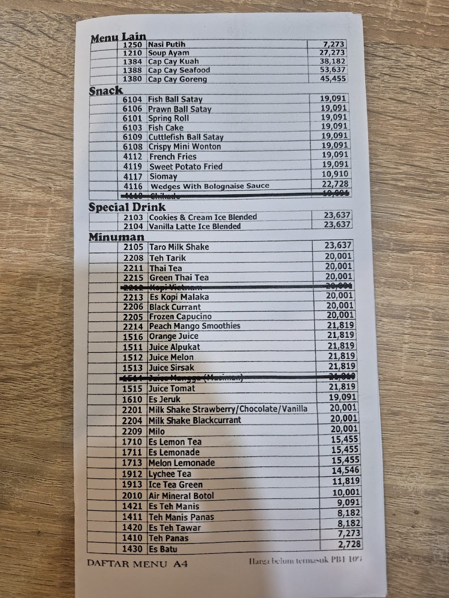 Menu Solaria - Mall Ska-1