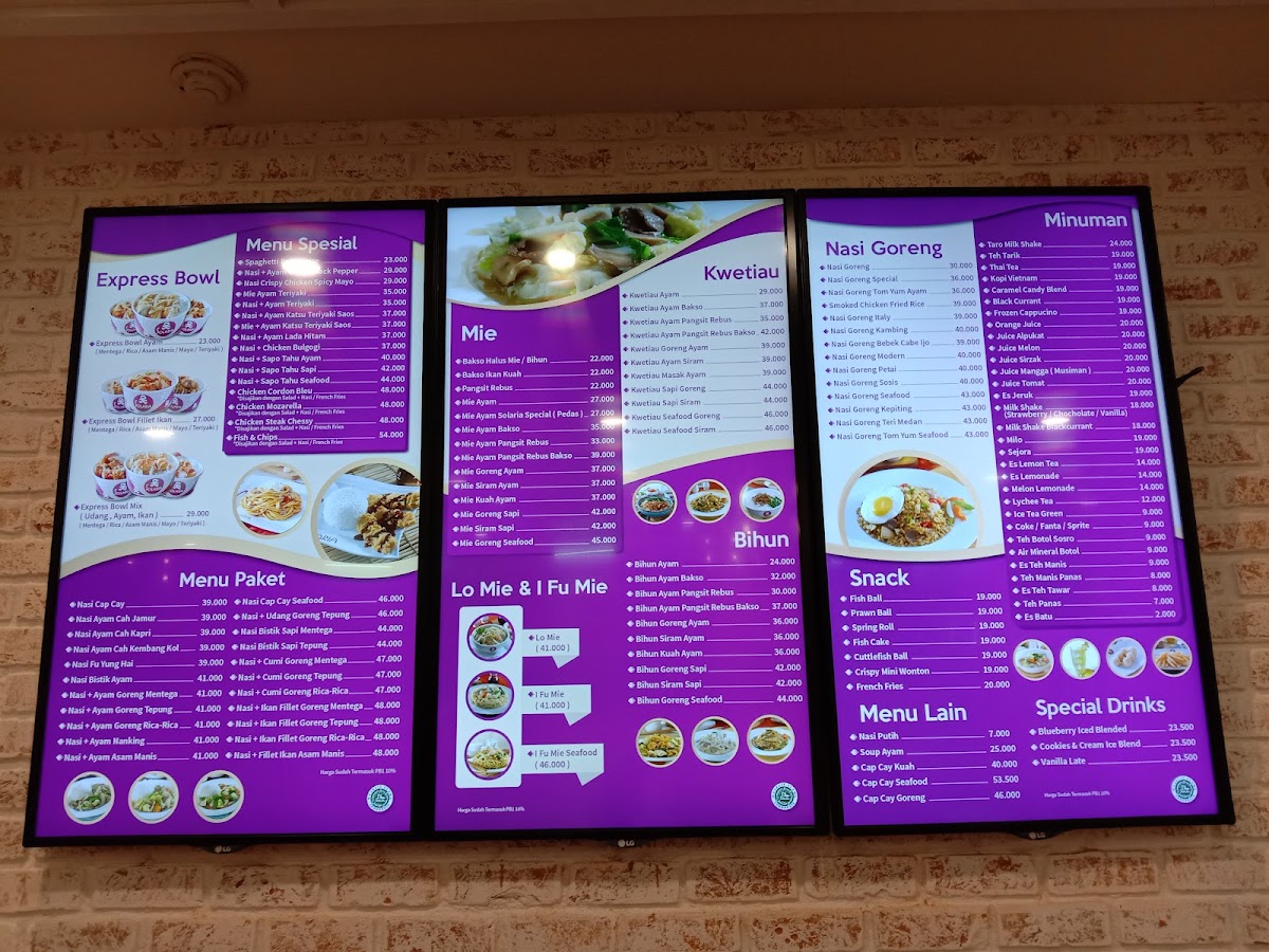 Menu Solaria - Mall Ska-10